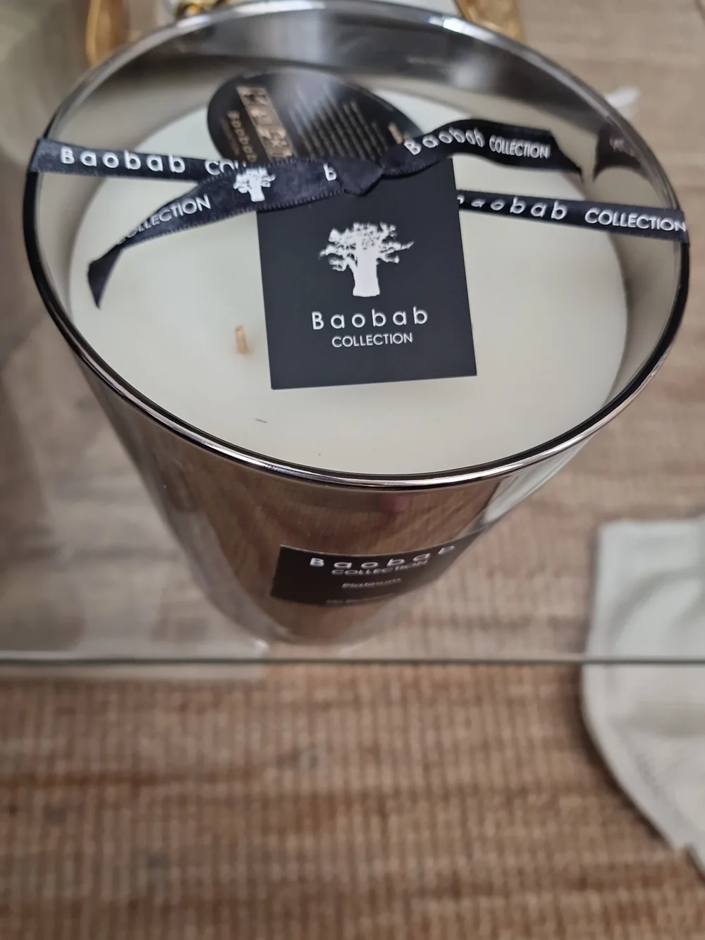 Baobab Candle.  SCENTED CANDLE LES EXCLUSIVES PLATINUM Max 16. New in a Box.